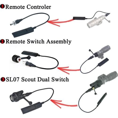 Tactical Weapon Surefir M300 Flashlight Remote Control Switch Pressure Upgrade Swich For M300V M600 M600DF M600B Scout Light