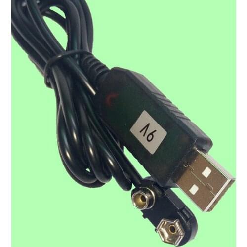 9V Battery Eliminator USB Cable 5V Boost to 9V Voltage Converter Step-up Volt Transformer DC Power Regulator Line For Multimeter