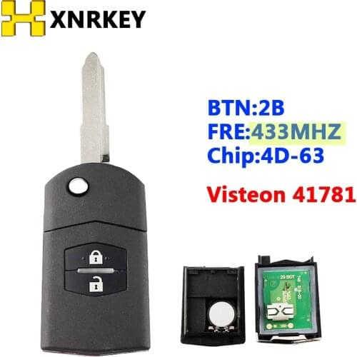XNRKEY 2B Flip Key 433 Mhz Visteon 41781