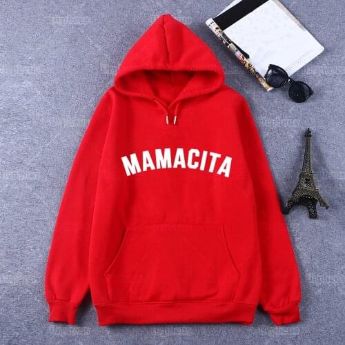 Mamacita Funny Mom Hoodie Blessed Mama Hoodies As A Mother Harajuku Hoodie Sweatershirt for Mother Gift