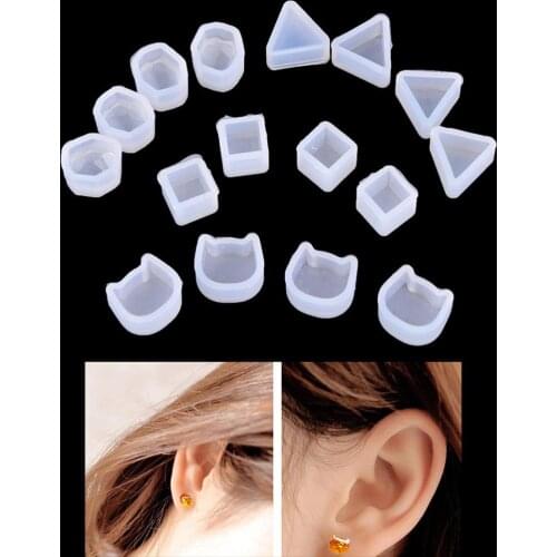 2Pcs Jewelry Multi Design Women Clear Silicone Mold For Making Jewelry Earrings DIY Mold Resin Casting Resin Molds