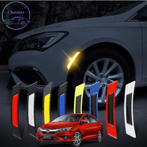 Car Anti-wear Strip Universal for Honda Series Auto Doors Carbon Fiber Reflective Stickers Wheel EyeBrow Luminous Trim