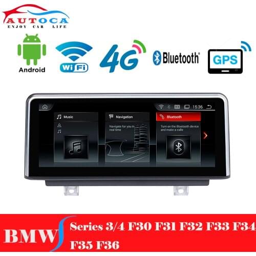 10.25" Screen Android 10 Car GPS Display Player For BMW 3 4 Series F30 F31 F32 F33 F34 F35 F36 Radio Navi EVO System