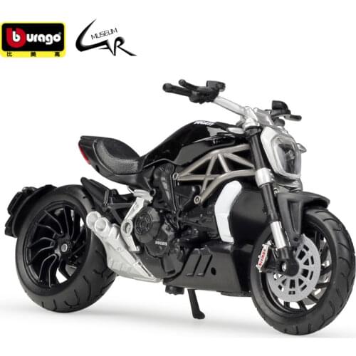 Bburago 1:18 2016 DUCATI Xdiavel S Diecast Scale Model Motorcycle Kit Display Collections Gift Toy