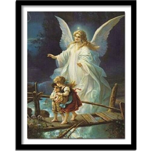 DIY Diamond painting Square diamond embroidery angel and child cross stitch pattern Rhinestone Home decorative painting BK-1539