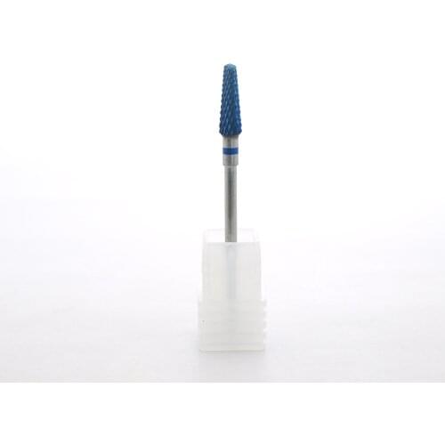 EasyNail~ New Blue Carbide 3/32 '' Tungsten steel Nail Drill Bit nail file Carbide Nozzle Gel remover Nail Cleaner Millings Bit