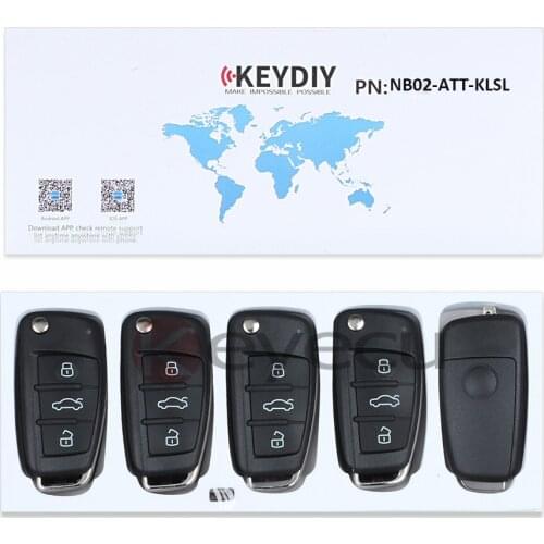 KEYECU 5PCS/lot Universal Remote NB-Series for KD900 KD900+, KEYDIY Remote for NB02-ATT-Chrysler