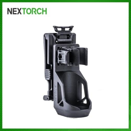 NEXTORCH V51 Tactical Flashlight Holster 360 Degree Angle Rotation Locking System Flashlight Pouch Suit for 1"-1.25" Flashlight