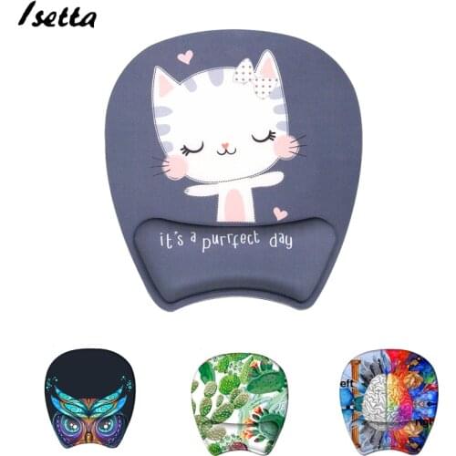 Mouse Pad with Wrist Rset For Desktop Computer Mouse Pad Keyboard Support Cushion Wrist Rest