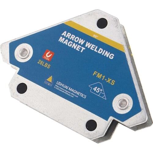 4 Pcs Magnetic Welding Fixer 28lb Max Pulling Force 45°90°135° Multi-angle Magnet Weld Positioner Ferrite Auxiliary Locator Tool