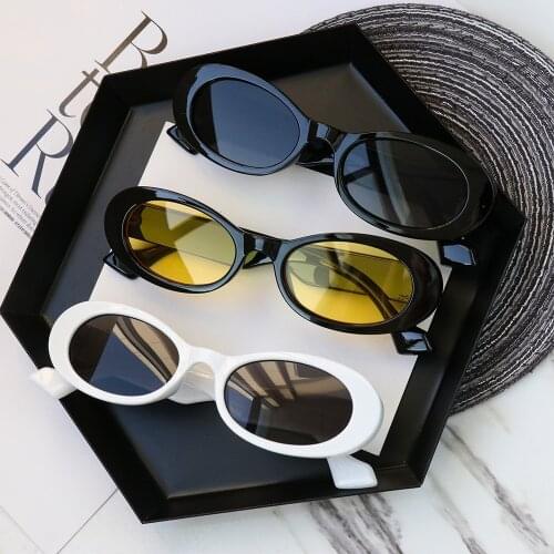 Small Oval Sunglasses for Women INS Popular Fashion Leopard Trending Sun Glasses UV400 Shades Anti-Reflective Brand New Eyewear