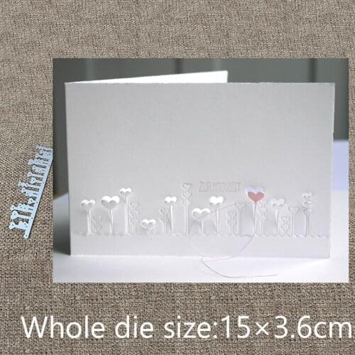 XLDesign Craft Metal Cutting Die cut dies love heart edge decoration scrapbook Album Paper Card Craft Embossing die cuts
