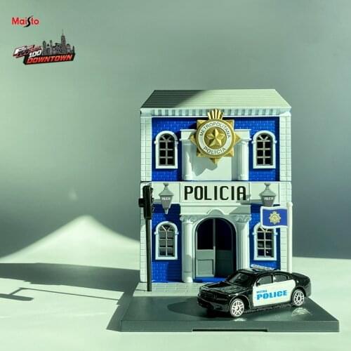 Maisto 1:64 Store models DOWNTOWN SET City model die-cast precision model car Model collection gift Boy Toys