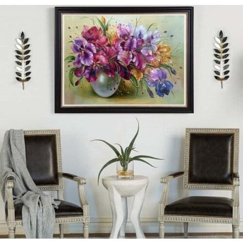 Wall Drawing Embroidery Diamond Painting 5D Diamond Painting Creative Flower Cross Stitch Home Decor