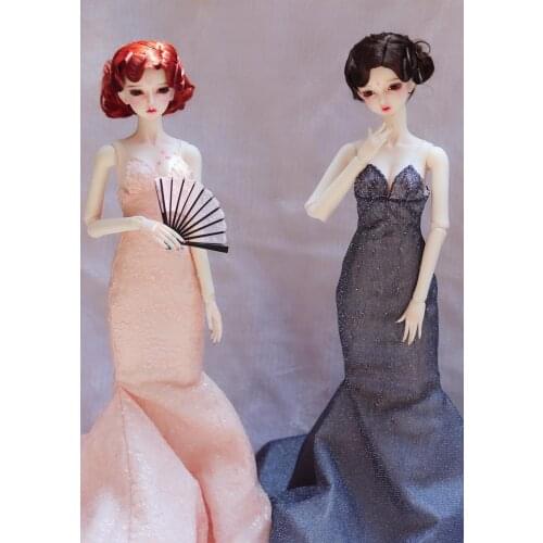 1/6 1/4 1/3 BJD clothes Princess Trailing Nightdress Fishtail dress for BJD/SD YOSD MSD SD13 big girl doll accessories C0655