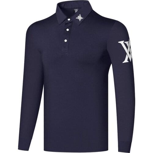 Golf apparel ANEW new mens spring and autumn long-sleeved golf t-shirt comfortable and breathable golf t-shirt