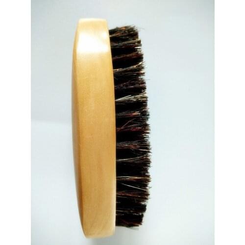 100% Boar Bristle Beard Brush&Mustache brush For Men Beard Care 12X5.8CM Big Brush Engrave Logo