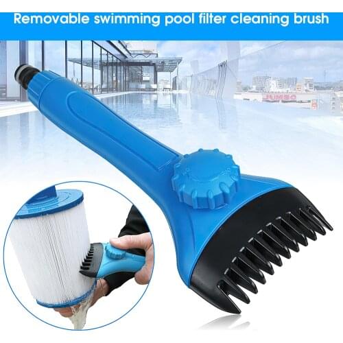 Swimming Pool Filter Jet Cleaning Brush Household Handheld Bathtub Filter Comb Dirt Debris Remover Brushes Pool Cleaning Tools