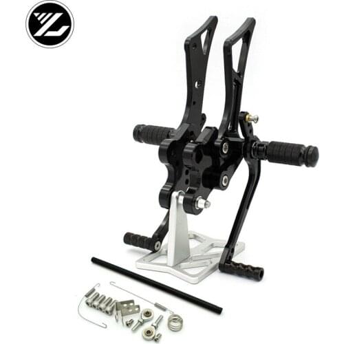 CNC Verstelbare Rearsets Achter Set Motorfiets Footrest Moto Pedaal pedal For Yamaha FZ1 FZ1000 2001 2002 2003 2004 2005