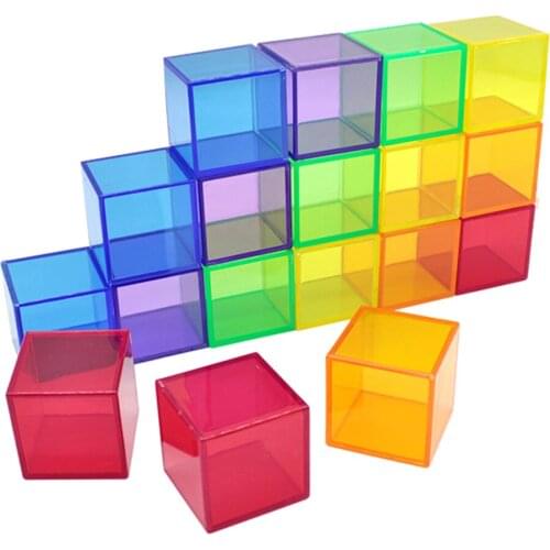 Building Blocks Cube Toy Montessori Toys Kids Blocks for Boys Girls Toddlers