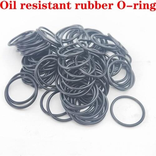 10pcs NBR O Ring Seal Gasket Thickness CS 2mm OD 6-30mm Nitrile Butadiene Rubber Spacer Oil Resistance Washer Round Shape Black