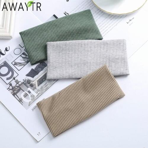 Women Colorful Knitting Cross Knot Cotton Warm Headbands Hair Holder Elastic Hairbands Turban Headwraps Fashion Hair Accessories