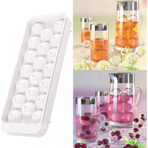 1 PCS 20 Hole Spherical Ice Grid Silicone Ice Ball Crystal Silicone Small Hockey Mold Cube Round Ball Creative Mould Ice I2L8