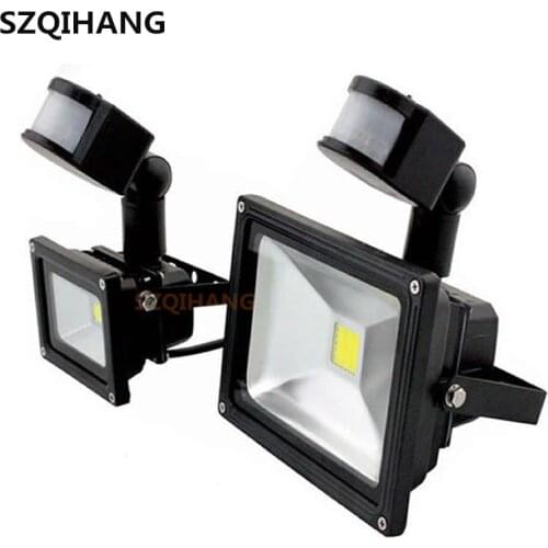 1PCS PIR Floodlight Sensor Motion Human Body Infrared Induction 50W Outdoor Waterproof IP65 Spotlight Security Flood Light