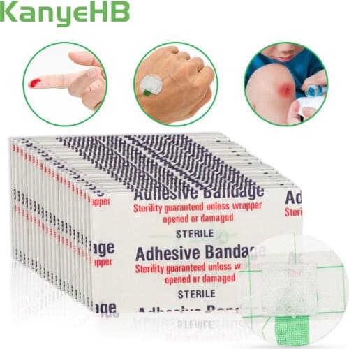 100pcs First Aid Breathable Waterproof Healing Wounds Adhesive Bandage Round Band Aid Wound Plaster Sterile Hemostasis Stickers