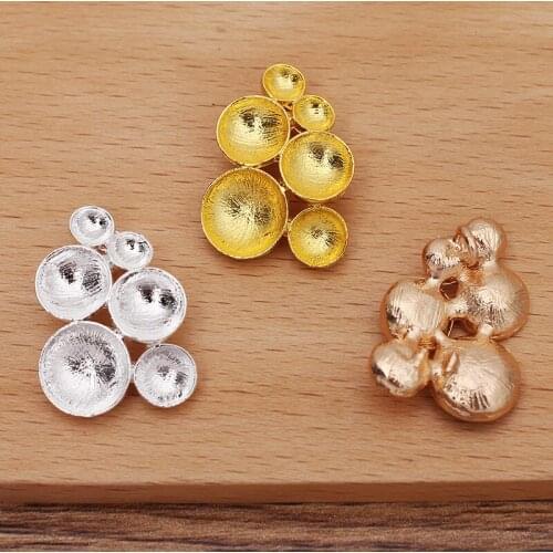 20 PCS 18x27mm Metal Alloy Drops Of Oil Enamel Flowers Connector DIY Handmade Accessories For Jewelry Making
