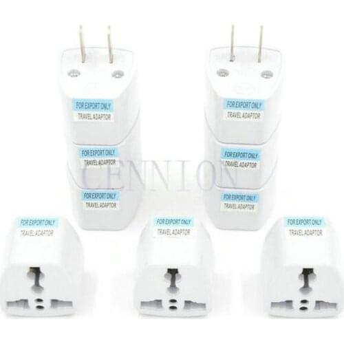 20pcs Free CN Post EU UK AU DE to US AC Power Plug Travel Adapter Converter