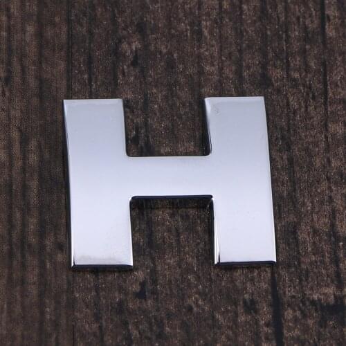 3D DIY Metallic Alphabet Sticker Car Emblem Letter Silver Badge Decal )