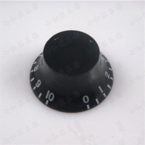 4Pcs Flying Saucer Style Black White Digital Electric Bass Guitar Speed Control Knobs Guitar Pot Button cap guitar accessories