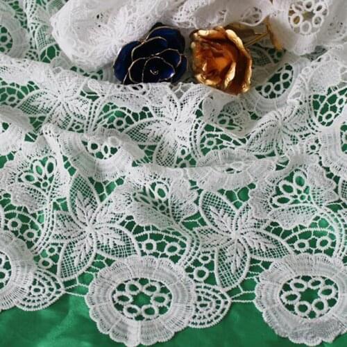 5yard/lot Free Shipping High Quality French Lace Fabric For Sewing 2017 Latest Guipure African Cord Lace Fabric Nigeria Soluble