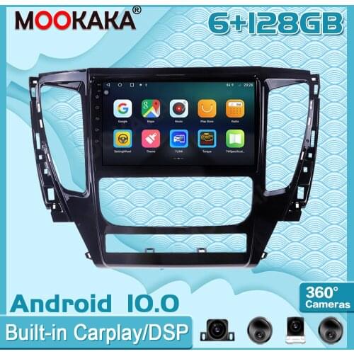 6+128G Android10 For Mitsubishi Pajero 2016-2018 Car Multimedia Player GPS Navigation Audio Stereo Screen Head Unit Tape Recorde
