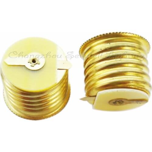 Free Shipping Good!lamp-holder E27 Foot Piece Brass D092