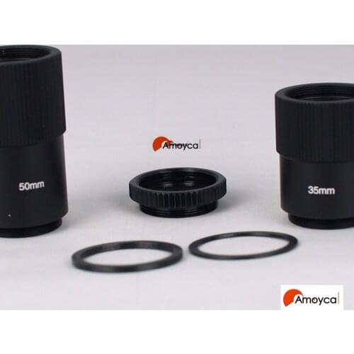 C mount C-Mount Aluminium Extension Spacer Kit Adapter 1mm,2,5mm,10,15,35,50mm C-Mount Extension Tube and Spacer Rings Adapter