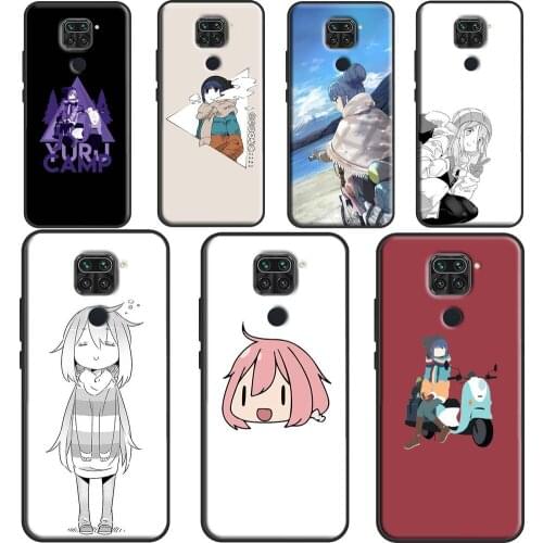 Anime Yuru Camp Case For Xiaomi Redmi Note 10 Pro 9S 8T Note 8 Pro Note 9 Pro K40 7 8 9 A 9C 9T Back Cover