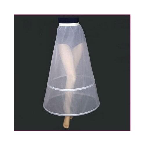 2 Hoops White A Line Long Flower Girl Dress Petticoat Kids Ballet Petticoat Child Crinoline Tutu Skirts Girls Underskirt