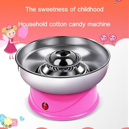 Electric Diy Sweet Cotton Candy Maker Household Electric Mini Pink Childrens Electric Cotton Candy Making Machine