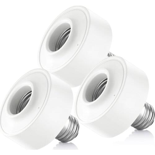 Smart WiFi Light Socket Lamp Holder E26 E27 Led Bulb Head Base Remote Switch Voice Control Compatible With Alexa Google Home