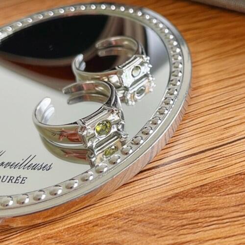 MLKENLY Zircon wide version silver Rings For Women Men Lover Couple Rings Set Friendship Engagement 925 Sterling silver Jewelry