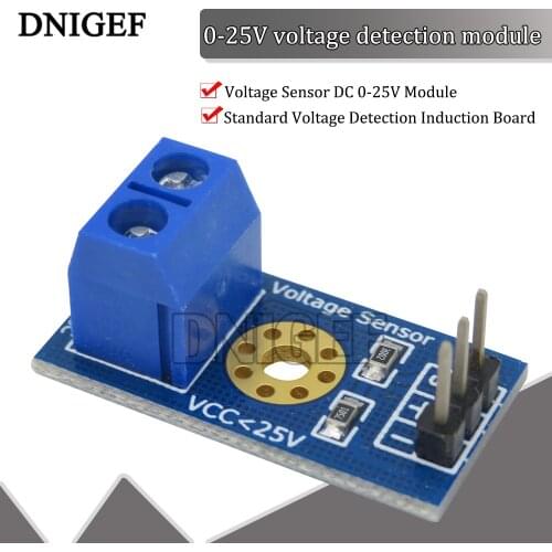 DC 0-25V Standard Voltage Sensor Module Voltage Detection Induction Board for Arduino Electronic Bricks Smart Robot DIY Kit