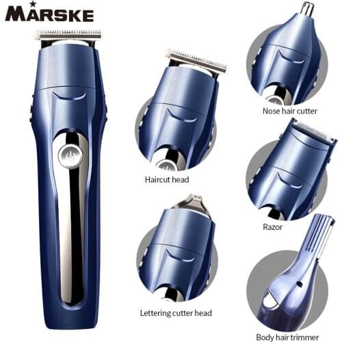 MS-5011 5 in1 Multifunctional LCD Display Rechargeable Mens Shaver Electric Nose Beard Hair Clipper Trimmer Kit