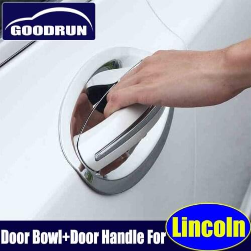 Car door handle cup scratch sticker cover protector for Lincoln MKC MKX MKZ NAUTILUS NAVIGATOR exterior car accessories