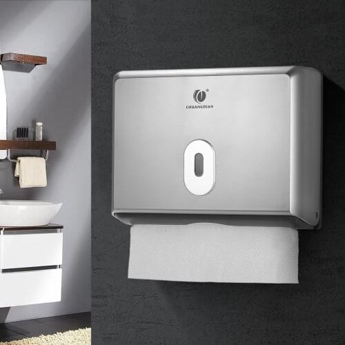 Wall-mounted Bathroom Tissue Dispenser Tissue Box Holder for Multifold Paper Towels Plastic Tissue Box Room Kitchen Toilet Paper