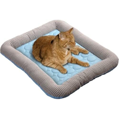 Dog Cooling Mat Pet Ice Pad Teddy Mattress Pet Cool Mat Bed Cat Summer Keep Cool Ice Silk Cooling Dog Mat for Dogs