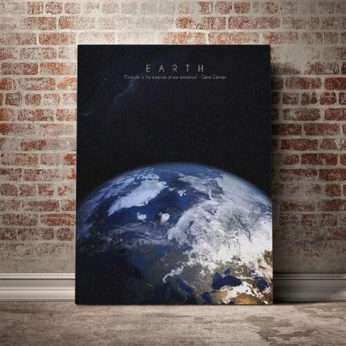 Solar System Earth art Poster Canvas Wall Art Decoration prints for living Kid Children room Home bedroom decor painting