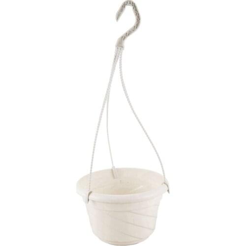 Hanging Flower Plant Pot Chain Basket Planter Holder Home Garden Balcony Decoration White CNIM Hot