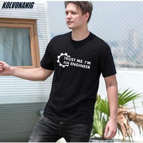 TRUST ME I AM AN ENGINEER Funny Graphic Print t Shirts Men Cotton O-Neck Streetwear Brand Oversized Gothic Clothes Tee Tops